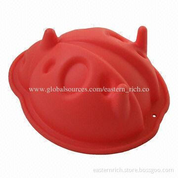 Silicone mini bakeware, ladybug, 11.2x9.4x4.5cm
